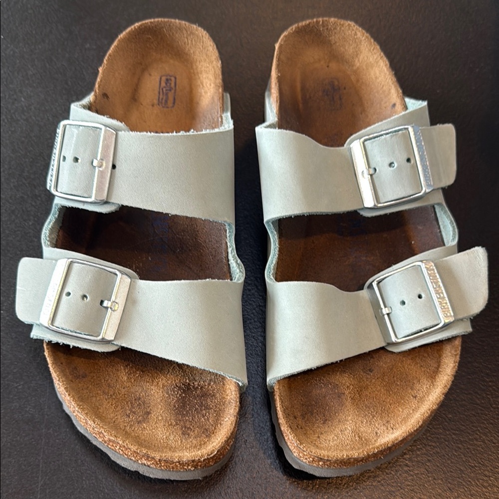 Blue Birkenstock Sandals with Adjustable Straps